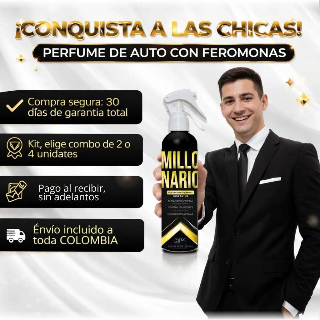 Millonario Perfume de auto con Feromonas